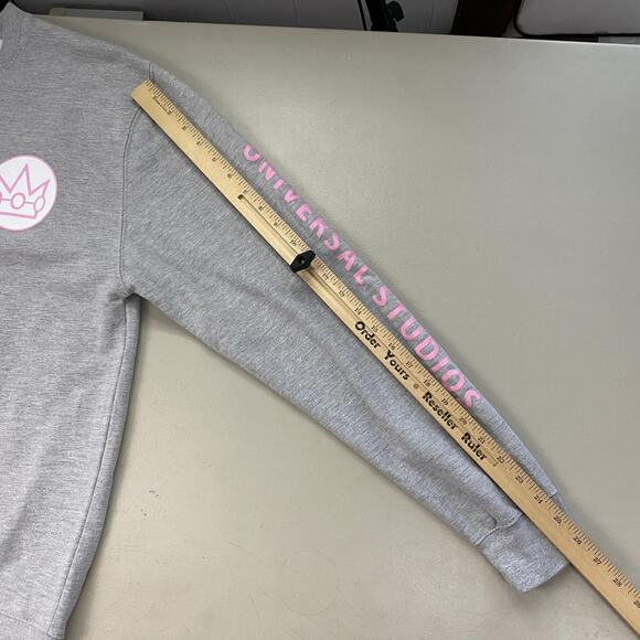 Super Nintendo World Sweatshirt Adult L Princess Peach Castle Universal Studios - Picture 6 of 11